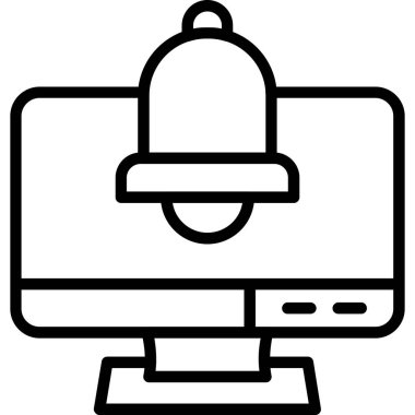 Otelde. Web simgesi basit illüstrasyon