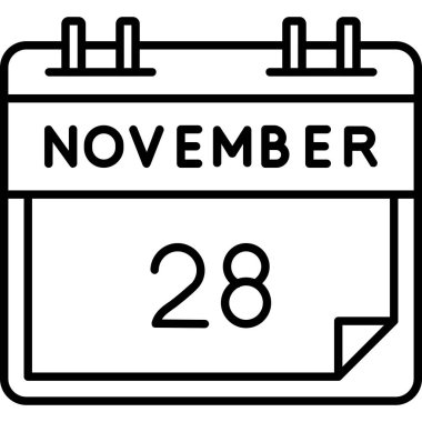 23 Kasım 'ın simgesiyle takvim