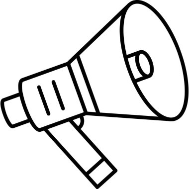 megafon simgesi, vektör illüstrasyonu