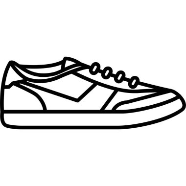 ayakkabı ikonu vektör illüstrasyonu