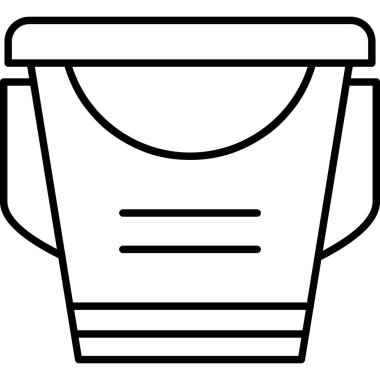 kova temizleme ekipmanı simgesi