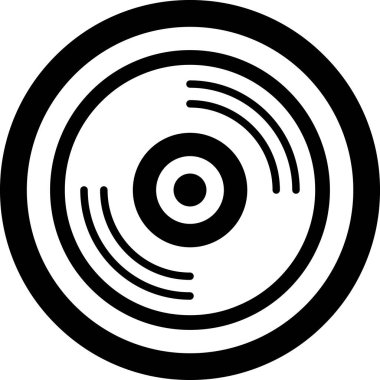 Vinil plak çalar simgesini