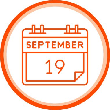 19 Eylül Simgesi, Web Kullanımı için Basit Vektör İllüstrasyonu