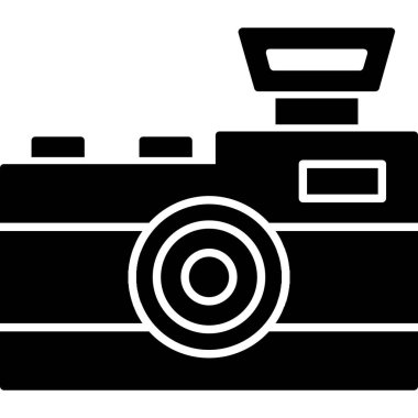 kamera simgesi vektör illüstrasyonu