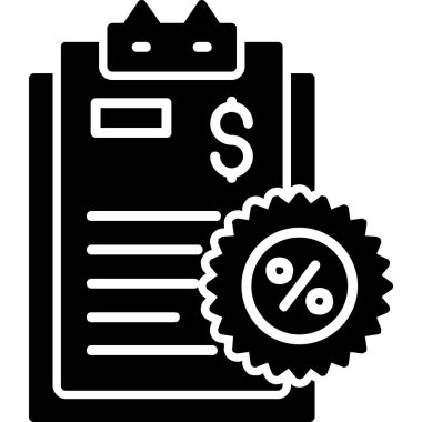 fiyat indirimi simgesi, basit biçim