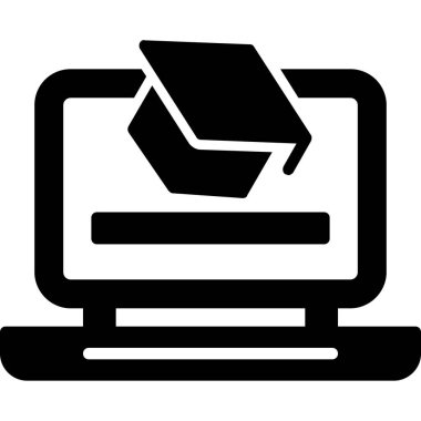 dizin bilgisayarı ve dizin ikonu vektör illüstrasyonu