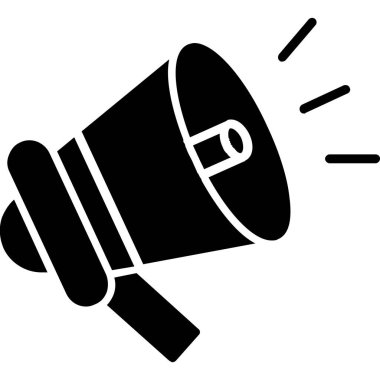 megafon simgesi, basit tasarım