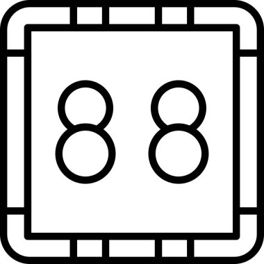 bilardo oyun simgesi ana hat biçiminde