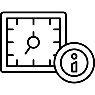 Saat simgesi, basit tarzı