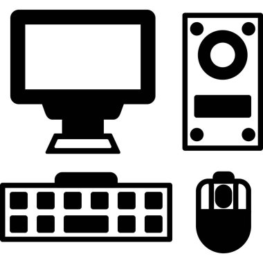 Aygıt kümesi ve bilgisayar simgeleri, vektör