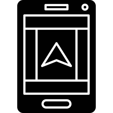 cep telefonu ikonu vektör illüstrasyonu