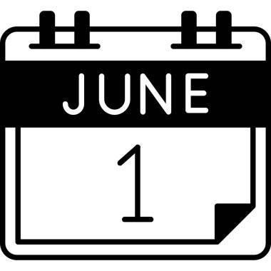 Takvim simgesi, vektör çizimi