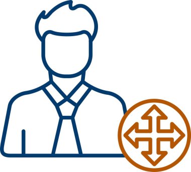 Web Kullanımı için Kullanıcı Şekli Simgesi, Basit Vektör İllüstrasyonu