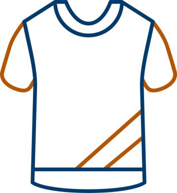 Tshirt Simgesi, Web Kullanımı için Basit Vektör İllüstrasyonu