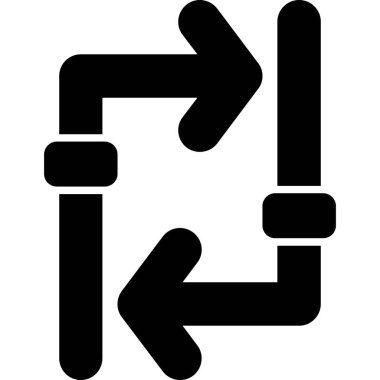 ok yönü simgesi ana hat biçiminde