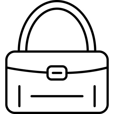 çanta çanta moda simgesi taslak biçimi