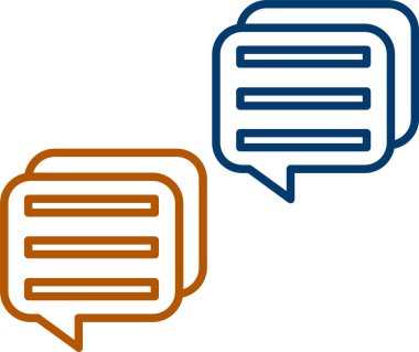 Web Kullanımı için İleti Simgesi, Basit Vektör İllüstrasyonu