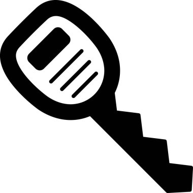 anahtar simgesi, vektör illüstrasyonu beyaz arkaplanda izole edildi