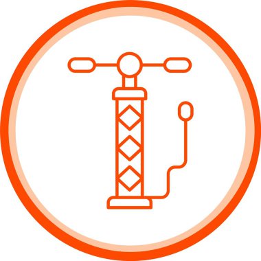 Web Kullanımı için Hava Pompası Simgesi, Basit Vektör İllüstrasyonu