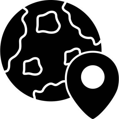 konum haritası simgesi katı biçimli