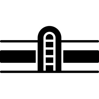 Uçak. Web simgesi basit tasarım