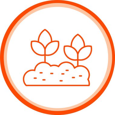 Web Kullanımı için Bitki Simgesi, Basit Vektör İllüstrasyonu