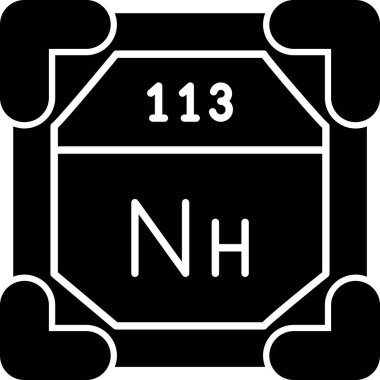 Kimyasal simge vektör çizimi