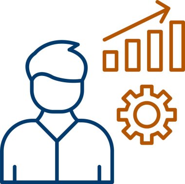 Web Kullanımı için Danışman Simgesi, Basit Vektör İllüstrasyonu