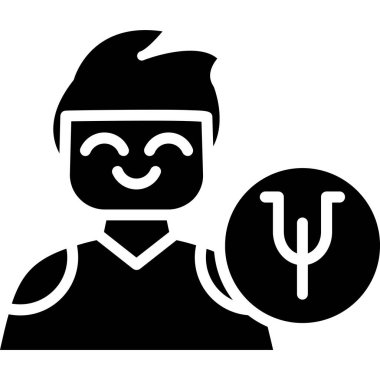 vektör avatar simgesi, basit illüstrasyon