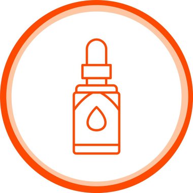 Web Kullanımı için Temel Yağ Simgesi, Basit Vektör İllüstrasyonu