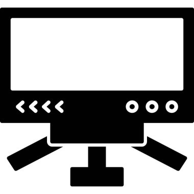 Bilgisayar. Web simgesi basit illüstrasyon