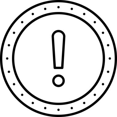 Uyarı tehlike simgesi ana hat biçiminde