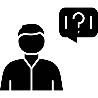 Man avatar simgesi, vektör illüstrasyonu