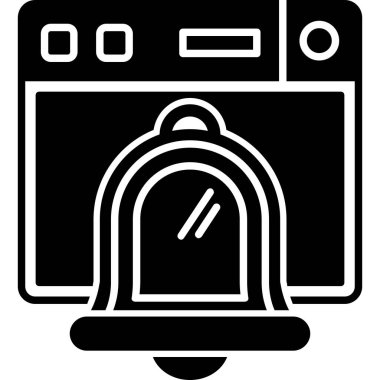 Fırın. Web simgesi basit illüstrasyon