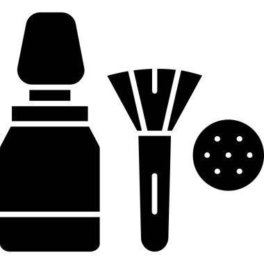 Saç fırça simgesi. Saç fırçası vektör simgesi web için basit örnek