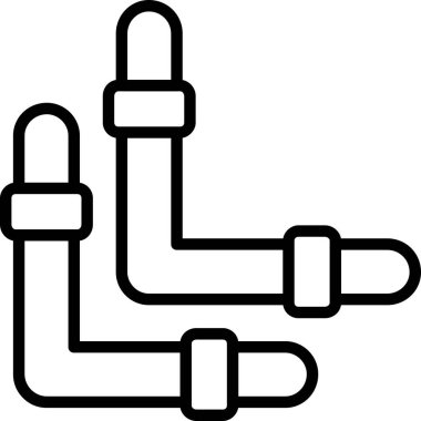 Fitness egzersiz ikonu ana hatlı stil