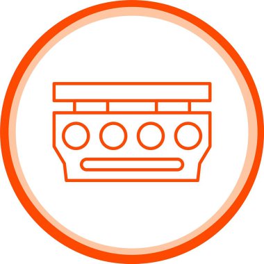 Satır vektör simgesinde güzel takvim