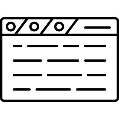 Belge. Web simgesi basit illüstrasyon