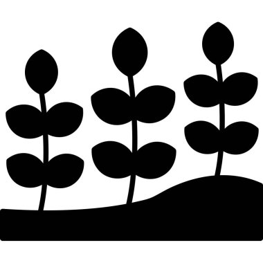 bitki bahçesi simgesi şeffaf arkaplanda izole edilmiş modaya uygun düz stil