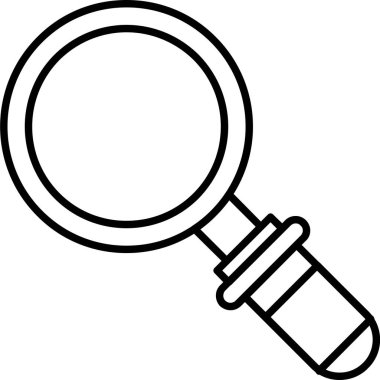 Büyüteç simgesi. Vektör illüstrasyonu