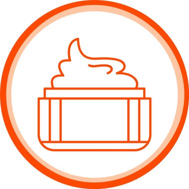 Saç Maskesi Simgesi, Web Kullanımı için Basit Vektör İllüstrasyonu