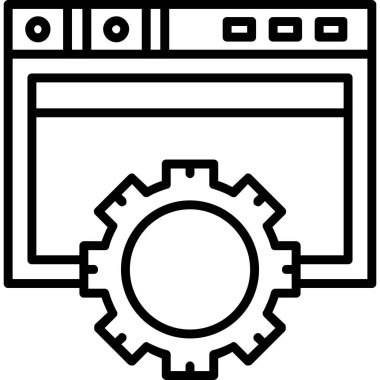 dişli makine ayarı simgesi