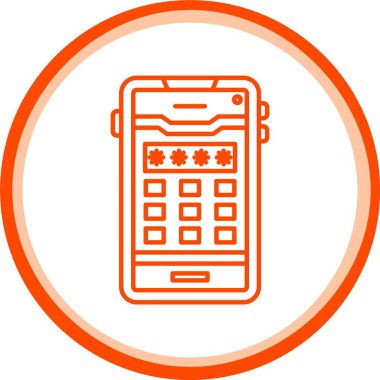 Web Kullanımı için Pin Kodu Simgesi, Basit Vektör İllüstrasyonu