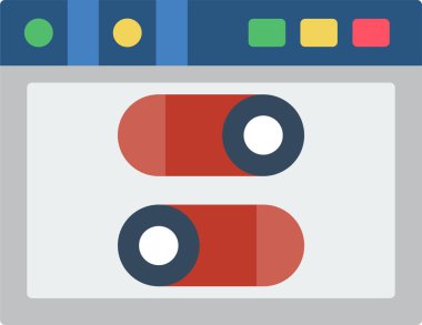 bir film kamerası simgesinin düz tasarımı