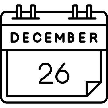 Takvim Tarihi simgesi, vektör illüstrasyonu