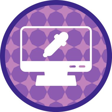 Eyedroppe Simgesi, Web Kullanımı için Basit Vektör İllüstrasyonu