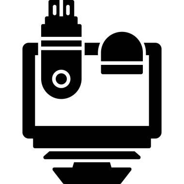 Kamera simgesi, vektör illüstrasyonu