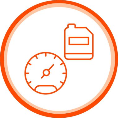 Web Kullanımı için Yağ Ölçeği Simgesi, Basit Vektör İllüstrasyonu