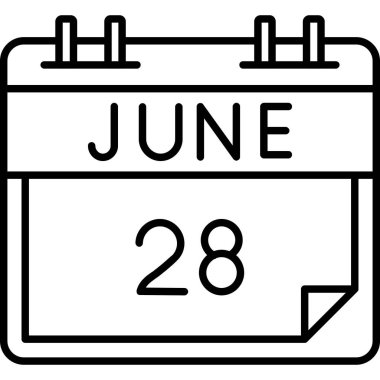 Takvim simgesi tasarımı, vektör illüstrasyonu