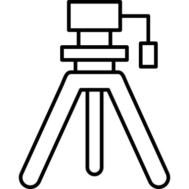 Kamera fotoğrafçılık ikonu. vektör illüstrasyonu.